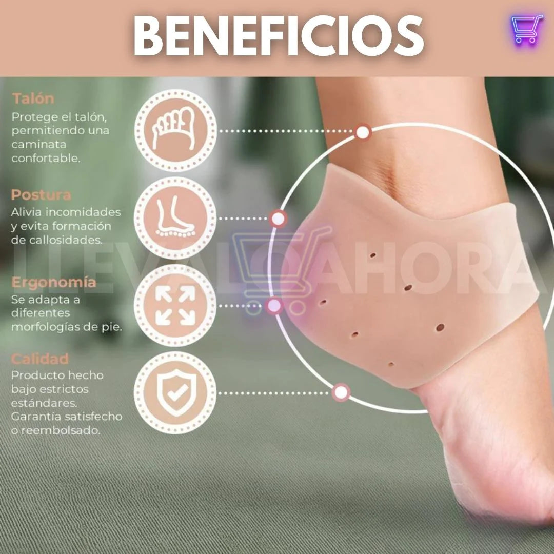 ProtecTalón® | Alivia el dolor, protege tus pies y camina con total comodidad (¡Incluye un par de protectores!) ✨