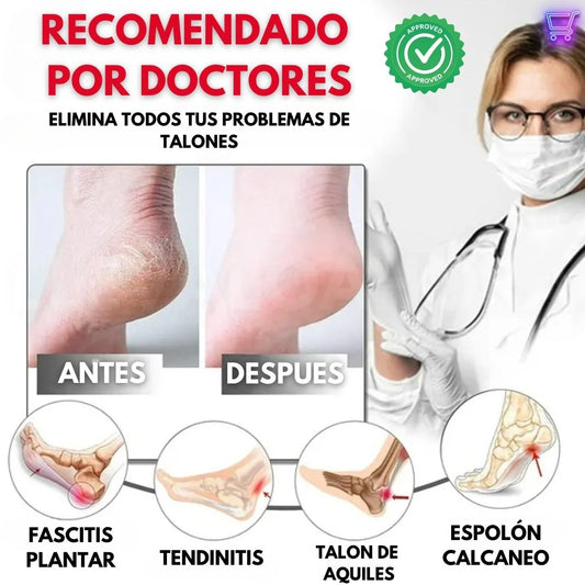 ProtecTalón® | Alivia el dolor, protege tus pies y camina con total comodidad (¡Incluye un par de protectores!) ✨