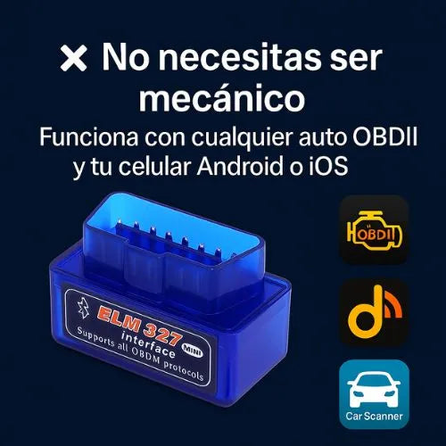 AutoScan Pro® - Escáner OBD2 inalámbrico para tu auto